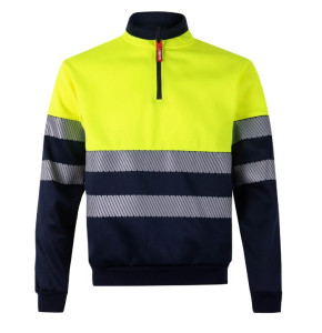 SUDADERA BICOLOR CREMALLERA RS