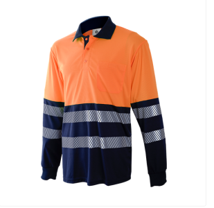 POLO MANGA LARGA BICOLOR